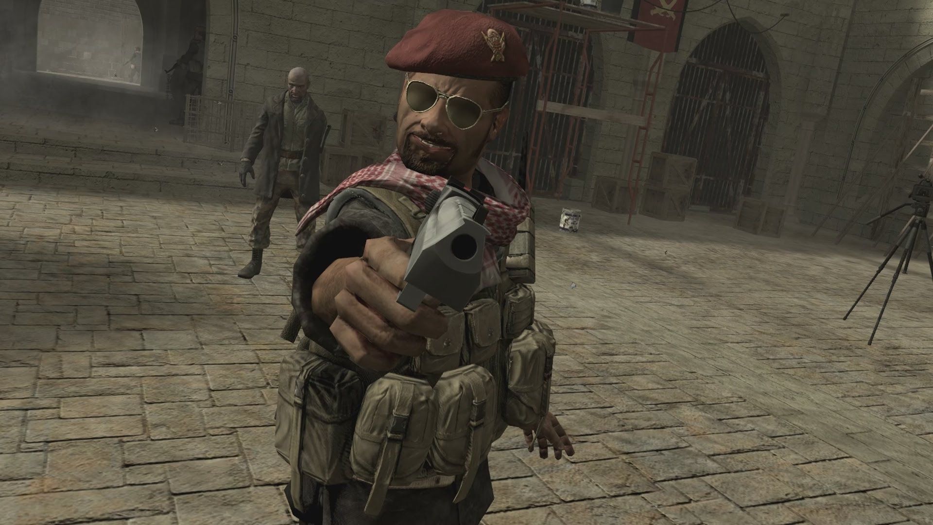 Dans Call of Duty 4: Modern Warfare, le joueur se fait assassiner en vue à la première personne.